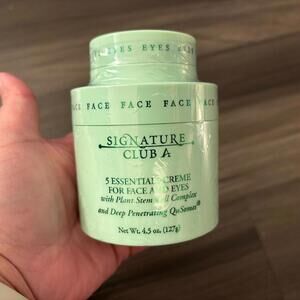 SIGNATURE CLUB A 5 Essentials Creme Plant Stem Cell Complex Face Eyes 4.5oz NEW